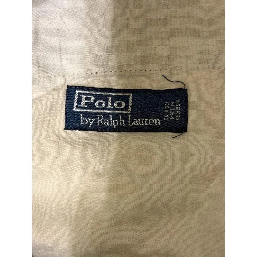 Polo Ralph Lauren Mens Cargo Shorts Size 32 Navy Blue Cotton Twill Utility Hikin